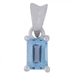Blue Topaz Rectangle Shaped...